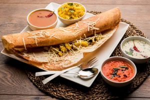 Cheese masala dosa